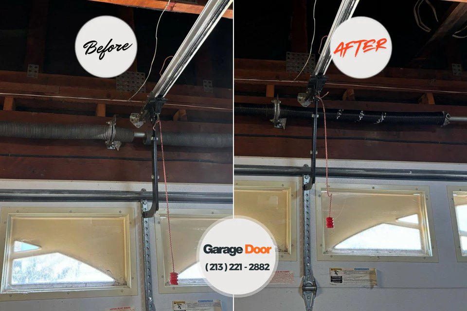 Before and after: garage door repair West Conshohocken, PA